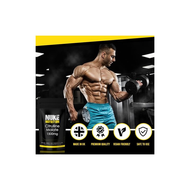 Nuke Nutrition L Citrulline Malate Capsules 1500mg - High Strength