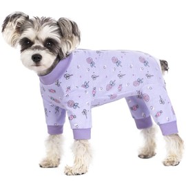 Dog Surgery Recovery Suit, Dog Onesie for Surgery Female Male Dogs, Dogs Pajamas Long Sleeve, Small Dogs Onesie, Abdominal Wound Bandages Surgical Suit, Cat Recovery Suit for Shedding Skin Disease
