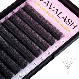 VAVALASH W-shaped Eyelash Extension 5D Premade Fans 0.07 D Curl Volume Lash Extensions Easy Fanning Lashes Matte Black Volume Premade W Lashes(W Shaped-5D-0.07-D-10mm）