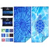 2 Pack Lightweight Thin Beach Towel Oversized 71"x32" Big Extra