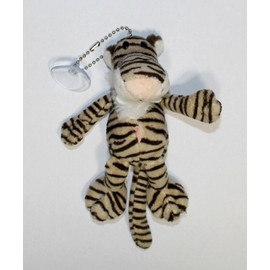 6" Tiger Plush Stuffed Animal Toy Keychain with Suction Cup
