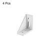 sourcing map 4Pcs Inside Corner Bracket Gusset, 88x88x42mm 4590 Angle
