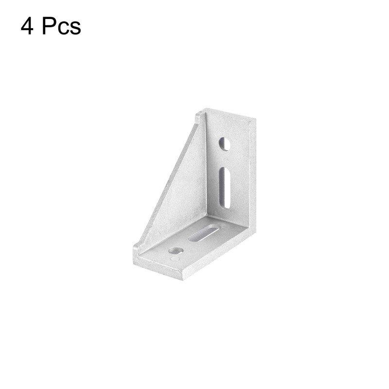 sourcing map 4Pcs Inside Corner Bracket Gusset, 88x88x42mm 4590 Angle