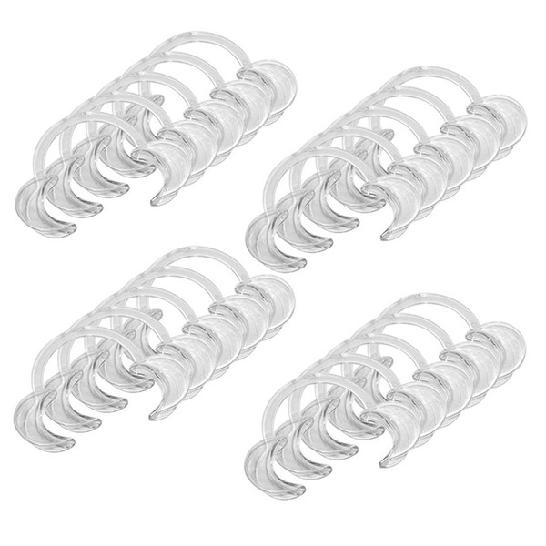 EZGO 20 Pieces (10 Medium+5 Large+5 Small) C-Shape Teeth Whitening Cheek Retractor, Autoclavable Dental Mouth Opener, Disposable Dental Lip Cheek Retractor for Mouthguard Challenge Game