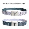 Teeoff Printed Webbing Belt Reversible Metal Buckle (Black Dot with