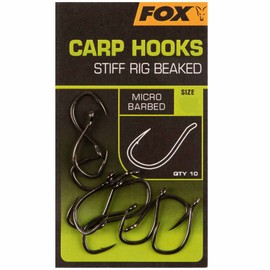 Fox Carp Hooks Stiff Rig Beaked Size 4