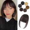 Carendia Clip in Bangs for Women - 100% Real Human
