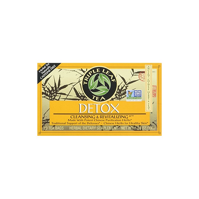 Triple Leaf Tea: Tea,Detox, 20 ct