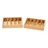 Caja De Husillo Numerada De Elite Montessori Con 45 Husos