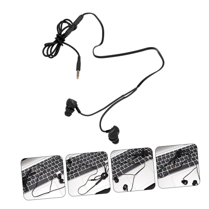 LABRIMP 2pcs Ear Hanging Headphones Comfortable Wired Earbuds for Sports