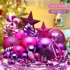 Christmas Concepts® Pack of 5-100mm (4") Large Baubles - Shiny,