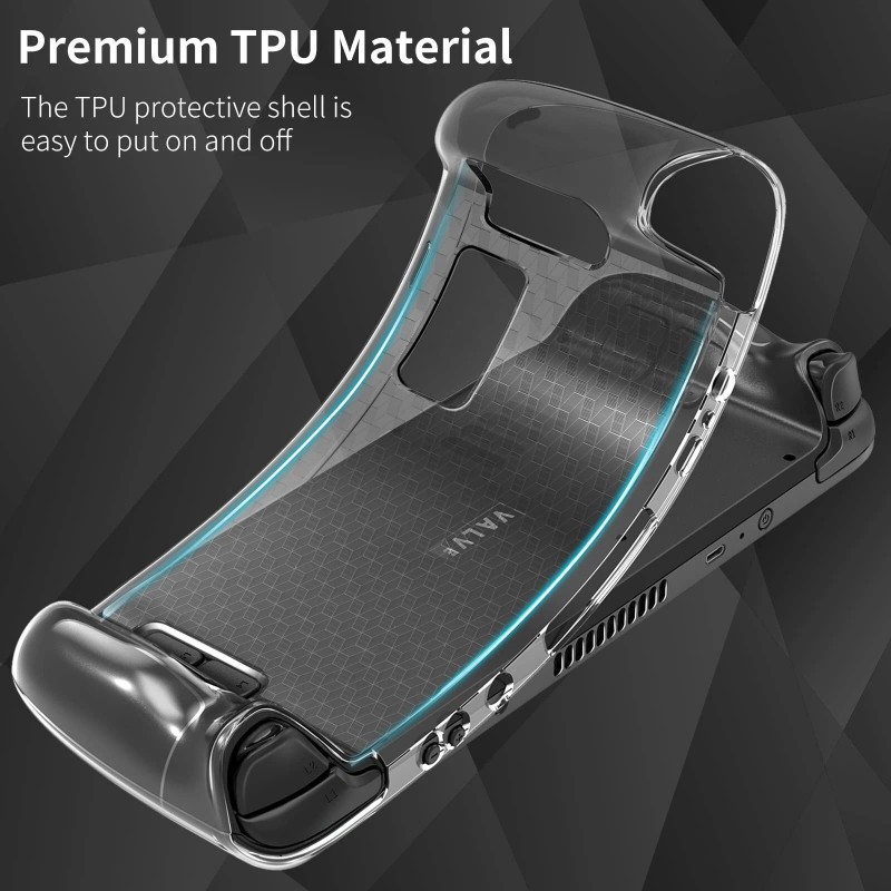 HEYSTOP Protective Case for Steam Deck, TPU Soft Cover Protector