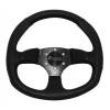 DragonFire Racing Black Suede Iron Series 0" offset Steering Wheels