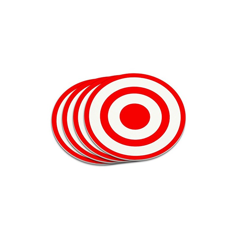 Target Sniper Scope Bullseye Coaster Set