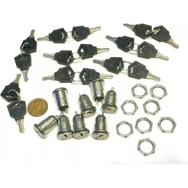 endlessparts 8 Pieces Metal on off switch key lock 2 position spst security A2