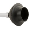 Plumb Craft Stow-Away Plunger with Adjustable Length Handle, White (1