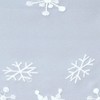 Simhomsen Embroidered Silver Grey Snowflakes Table Runner for Christmas Holidays