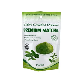 Chérie Sweet Heart Matcha Green Tea Powder - USDA Organic - Smoothies, Lattes, Baking, Recipes - Antioxidants, Energy, 4 oz (packaging may vary)