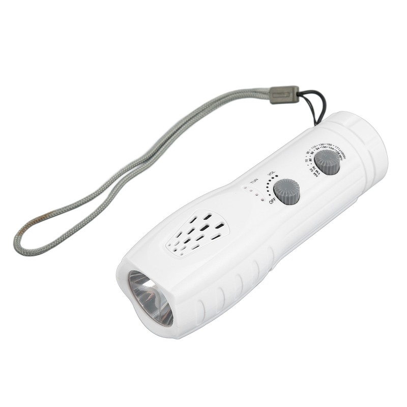 Hand Crank Flashlight Radio Portable Multifunctional Support AM FM SOS