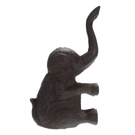Sumnacon Cast Iron Cute Elephant Door Stop - Heavy Duty Floor Door Stopper Avoid Drilling Hole, Vintage Iron Doorstop for Patio Yard Garden Farmhouse Home Office Commercial Industrial