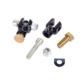 Passenger Foot Peg Support Mount Clevis Universal Fit Harley Sportster Softail FXST Low Rider Sport Glide FXR FX(Black)