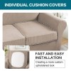 Turquoize 4 Piece Sofa Slipcover Sofa Covers for 3 Cushion