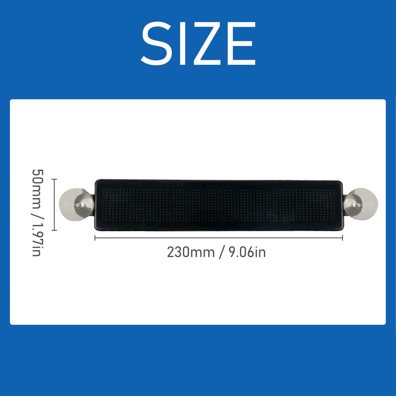 Scrolling LED Sign Programmable Red Light Display Screen 12x72 Resolution