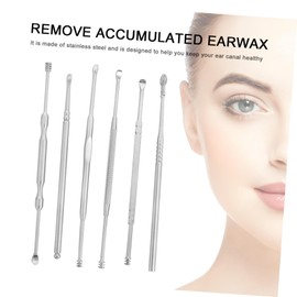 VICASKY 6pcs Stainless Steel Ear Wax Picker Cleaning Tool Set with Portable Storage Box Spiral Design for Ear Care for Home and Travel