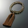 Kyoto Buddhist Altar Prayer Beads for Men, Pure Silk, Miyako
