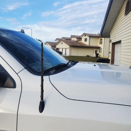 KSaAuto Antena de 13 pulgadas para Dodge RAM Ford F150 F250 F350 Bronco Accesorios Antena de Replicación Pickup Truck Antena corta para FM AM Rdiao