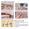 ASelected Stainless Steel Wall Mounted 3 Double Hook Hanger Rail