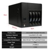 AUDHEID Mini-ITX NAS PC K3 Chassis, 4 Bay DIY Computer