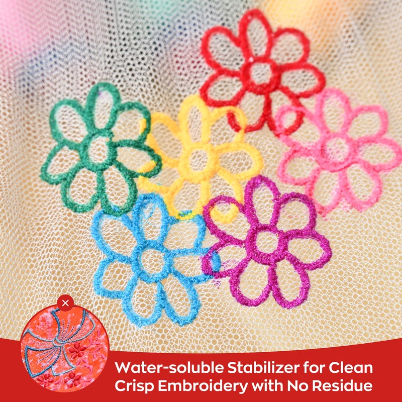 Richword Selected Printable Water Soluble Stabilizer Paper 8.5"x11" - Sticky