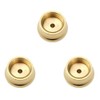 Acxico 3Pcs Mini Dual-Purpose Copper Incense Cone Stick Burner Plate