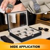 weyleity 24 Slots Watch Box with Glass Lid | PU