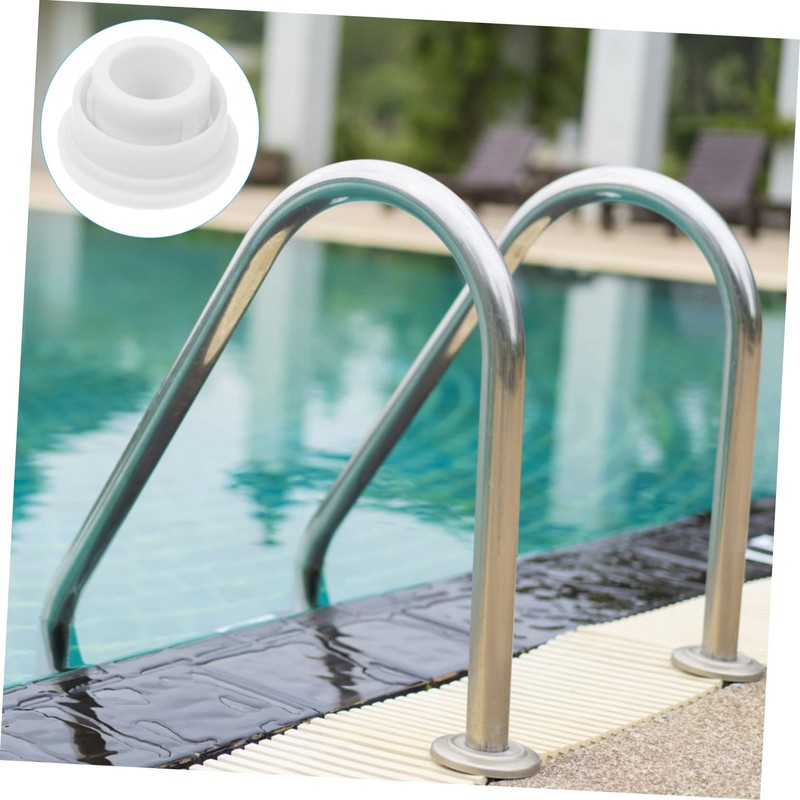 Totority 2Pcs Pool Ladder Rubber Bumper Caps Durable Safety Stoppers