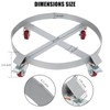 JustSmart 55 Gallon Drum Dolly, 1250lbs, Steel Frame Bucket Dolly