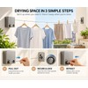 Retractable Clothesline for Laundry Drying – 13.8 FT Space-Saving Stainless