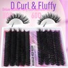 EYDEVRO Cluster Lashes D Curl Fluffy Individual Eyelashes Lash Extension