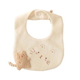 Amorosa Mamma Organic Cotton Baby Bib Cat Bib Made in Japan, Quinari