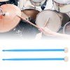 2Pcs Drum Mallet Felt Head Nylon Handle Double Headed Instrument