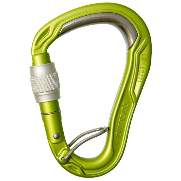 EDELRID Unisex - Adult HMS Bulletproof Screw FG Carabiner, Oasis,