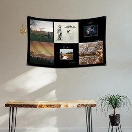 LCFhome Star Singer Bryans Tapestry Flag Country Music Album Cover Collage Wall Hanging Banner 90x150cm