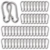 50PCS 1.57 inch Small Clip, 304 Stainless Steel Spring Snap