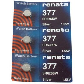 #377 Renata Watch Batteries 3Pcs