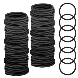 120 PCS Elastic Hair Bands, 2mm Hair Ties Elastic Bobbles Hairbands Ponytail Holders No Metal Gentle Hair Bands for Women Girls Kids