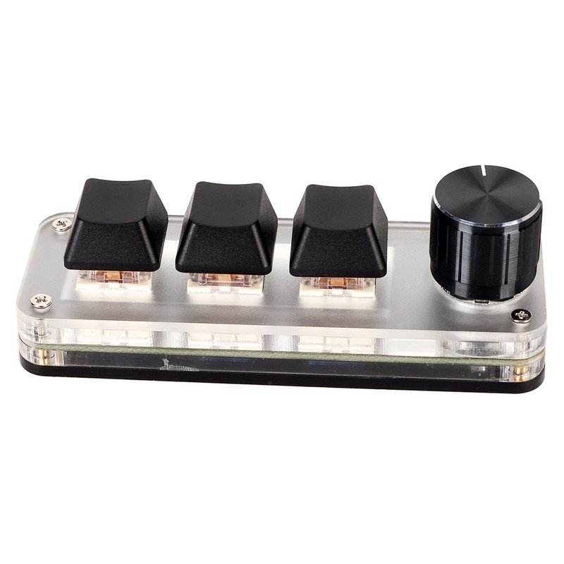 Red Switch Macro Keyboard Plug and Play Ergonomic Customized Knobs