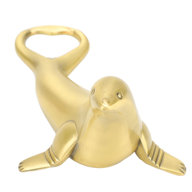 Bottle Opener Metal Sea Lion Shaped Non Slip Handle Bottle