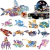 YCJZXMS 12 Piece Set of Marine Animal Building Blocks, Suitable