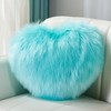 CINY Throw Pillow Cushion Plush Cushion Heart Shaped Fluffy Soft